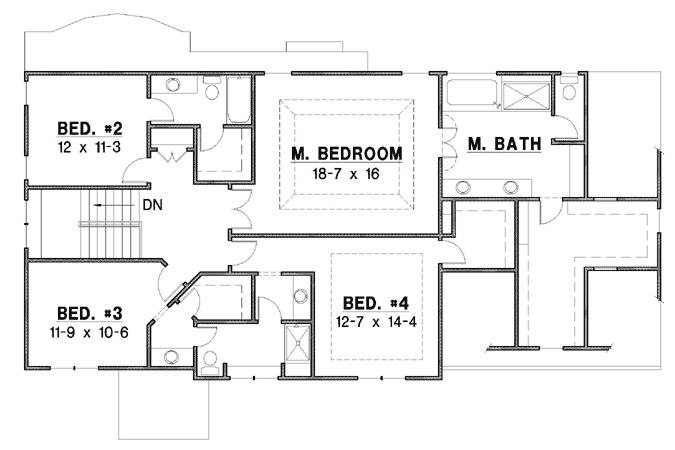 Upper/Second Floor Plan: 21-811