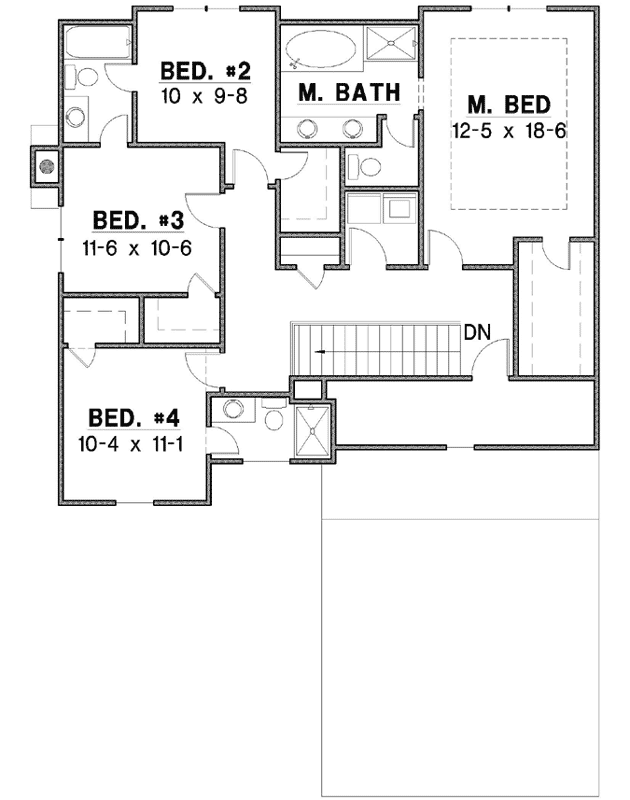 Upper/Second Floor Plan: 21-812