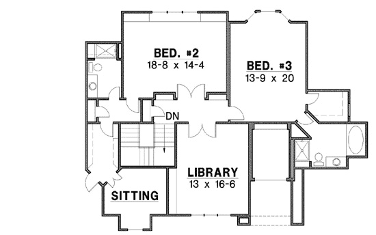 Upper/Second Floor Plan: 21-813