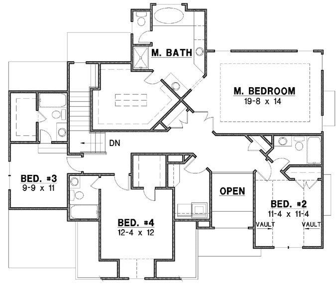 Upper/Second Floor Plan: 21-820