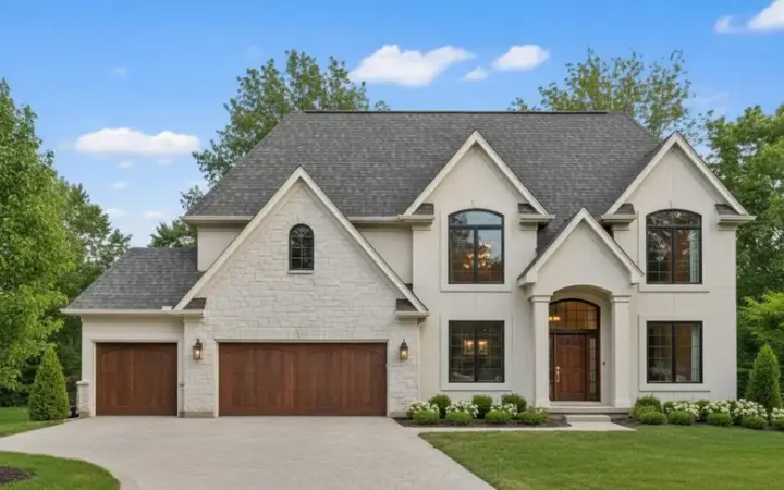 European house plans 21-823 - front exterior, 3,192 sq ft, 4 bed, 3 bath house plans | Monster House Plans