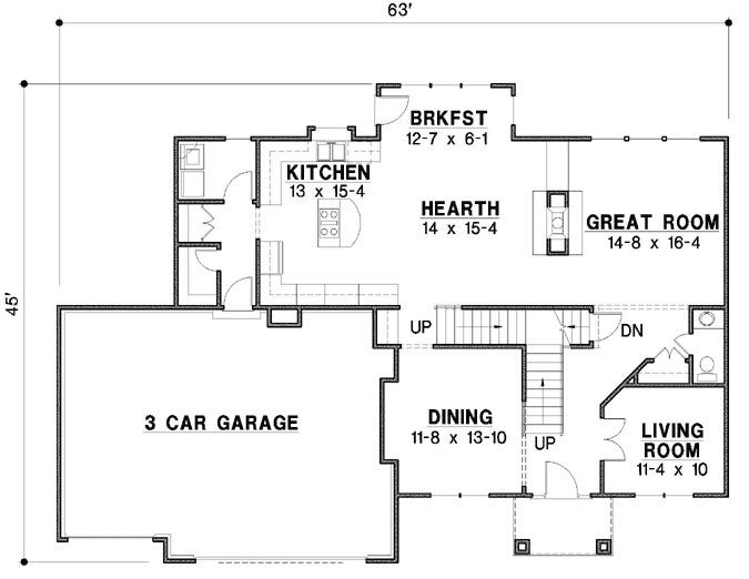 Main Floor Plan: 21-823
