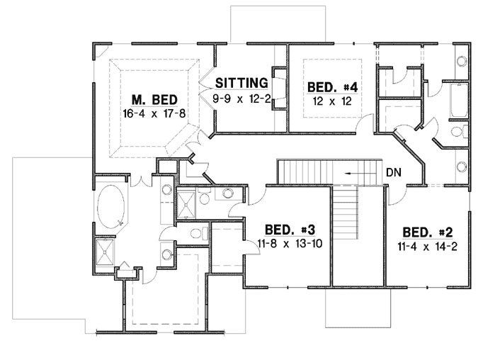 Upper/Second Floor Plan: 21-823
