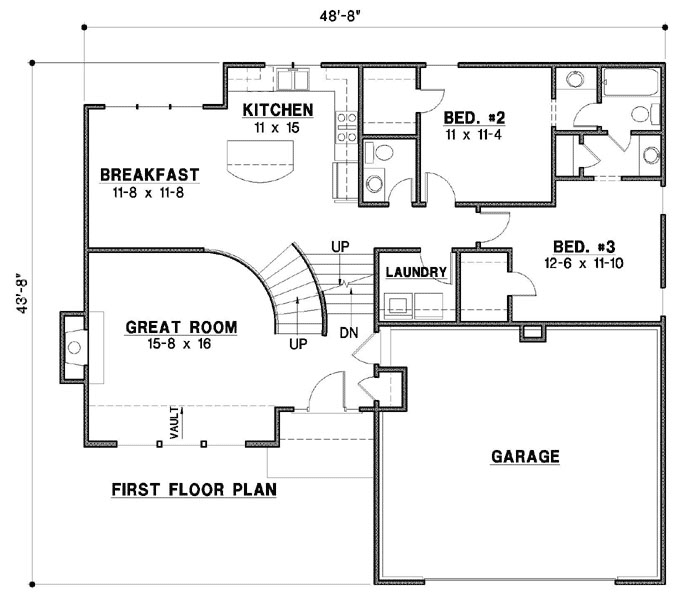 Main Floor Plan: 21-824