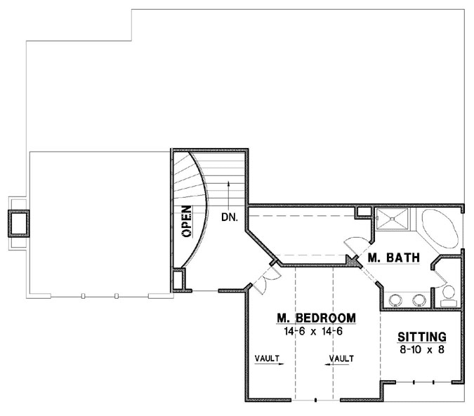 Upper/Second Floor Plan: 21-824