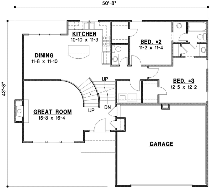 Main Floor Plan: 21-825