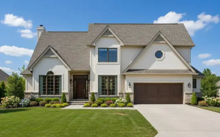 European house plans 21-826 - front exterior, 2,523 sq ft, 4 bed, 3 bath house plans | Monster House Plans