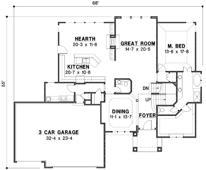 Main Floor Plan: 21-829