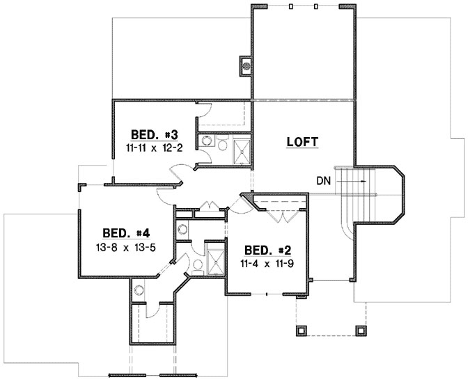 Upper/Second Floor Plan: 21-829