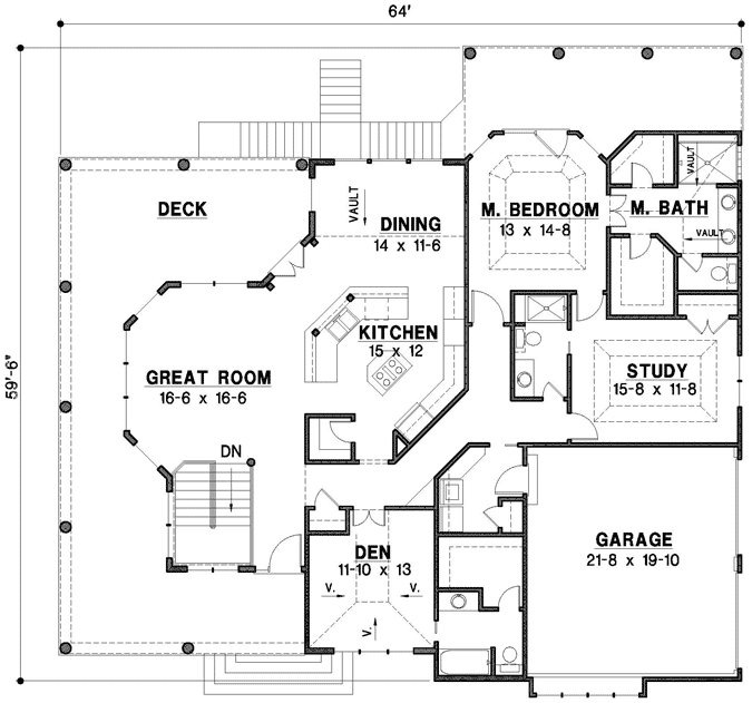 Main Floor Plan: 21-830