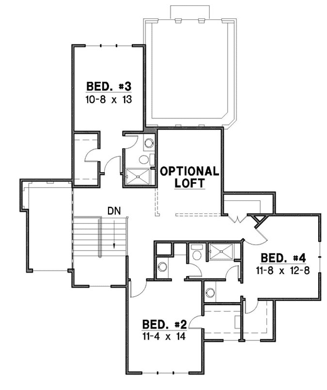 Upper/Second Floor Plan: 21-831