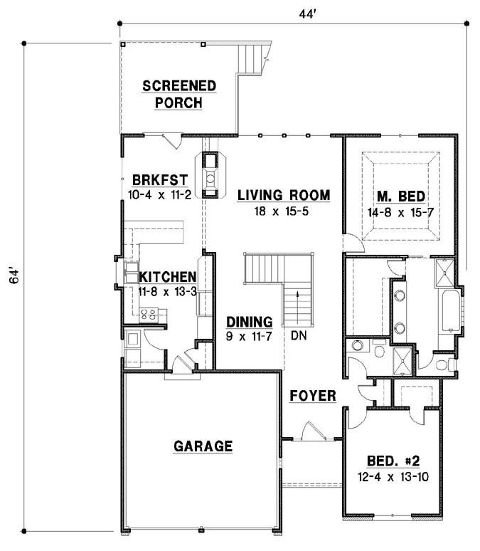 Main Floor Plan: 21-832