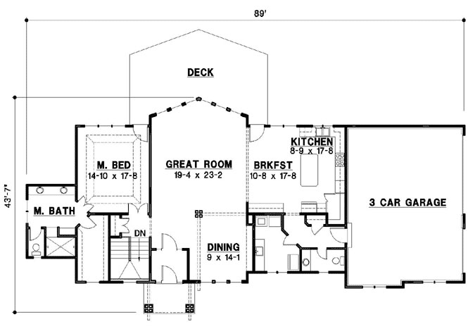 Main Floor Plan: 21-834