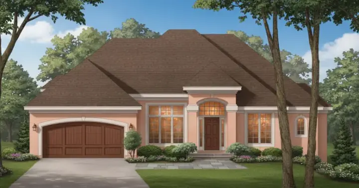European house plans 21-835 - front exterior, 2,007 sq ft, 2 bed, 2 bath house plans | Monster House Plans