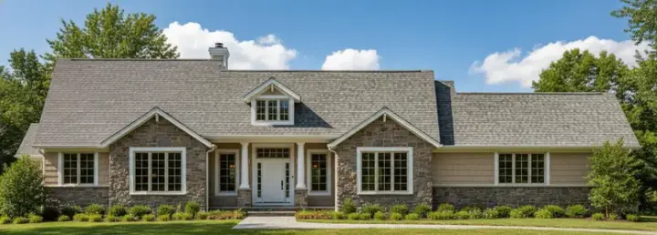Traditional house plans 21-837 - front exterior, 2,550 sq ft, 3 bed, 2 bath house plans | Monster House Plans