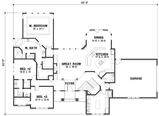 Main Floor Plan: 21-837