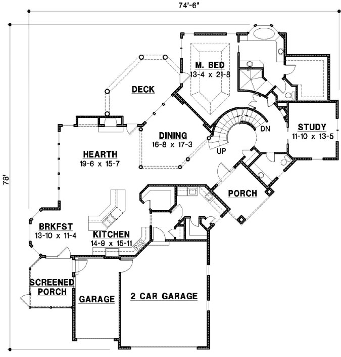 Main Floor Plan: 21-838