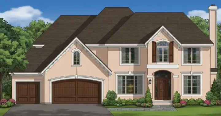Traditional house plans 21-839 - front exterior, 3,290 sq ft, 4 bed, 3 bath house plans | Monster House Plans