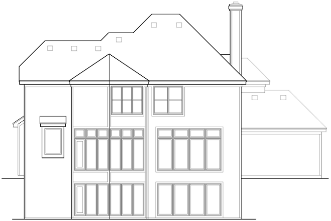 Rear Elevation Plan: 21-842