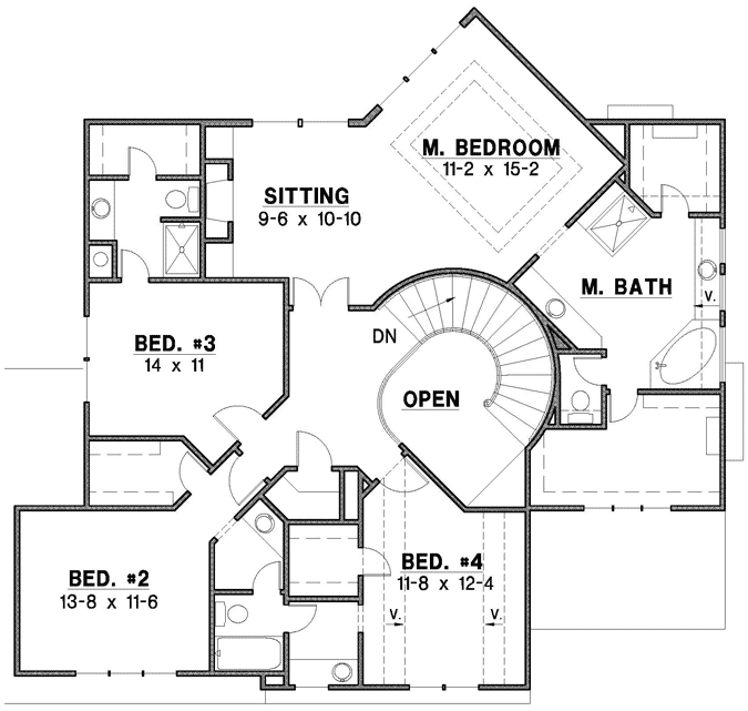 Upper/Second Floor Plan: 21-842