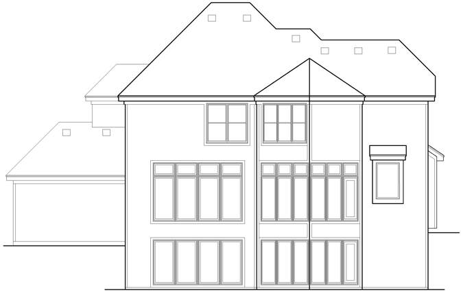 Rear Elevation Plan: 21-843
