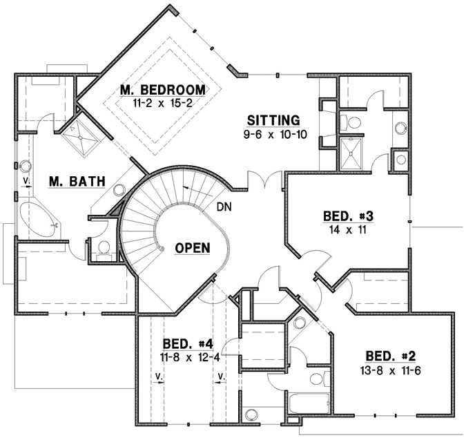Upper/Second Floor Plan: 21-843