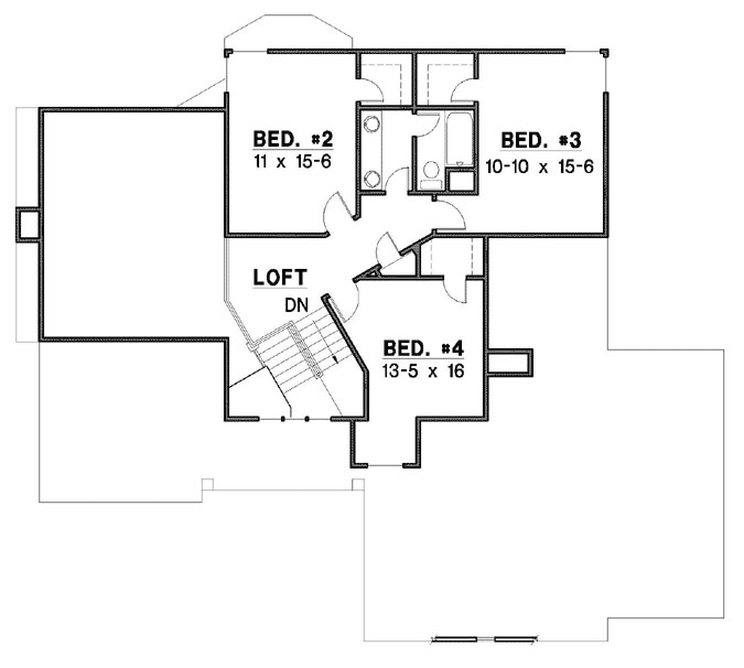 Upper/Second Floor Plan: 21-846