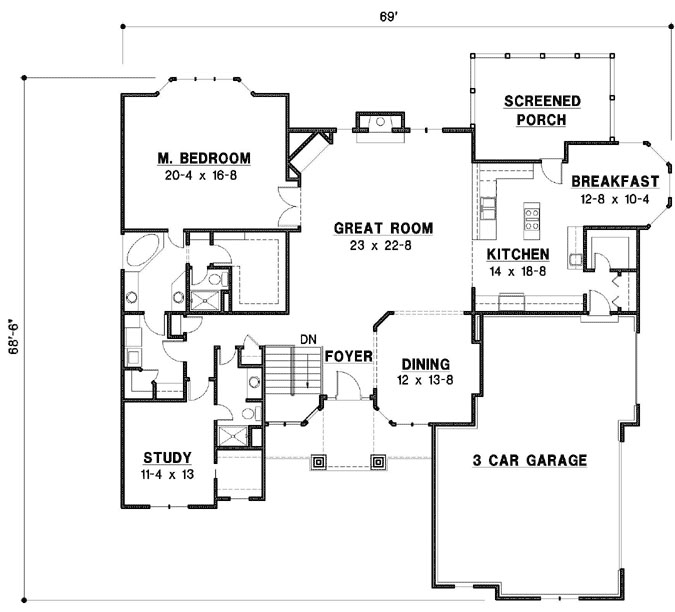 Main Floor Plan: 21-848