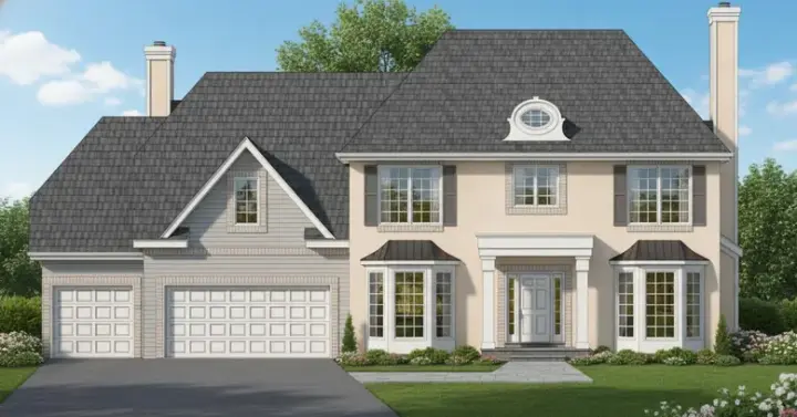 Country house plans 21-849 - front exterior, 2,955 sq ft, 4 bed, 3 bath house plans | Monster House Plans