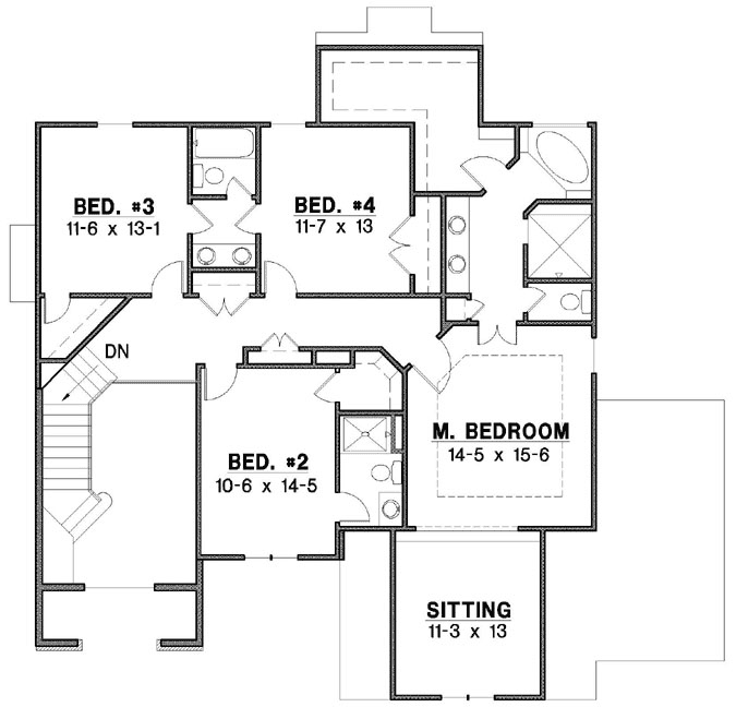 Upper/Second Floor Plan: 21-850