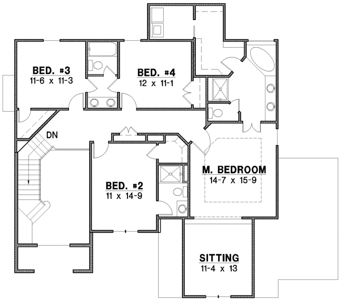 Upper/Second Floor Plan: 21-851