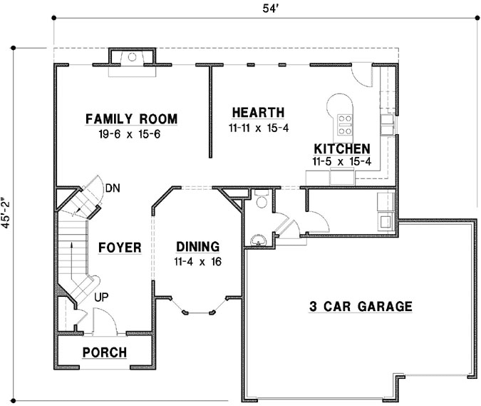 Main Floor Plan: 21-852