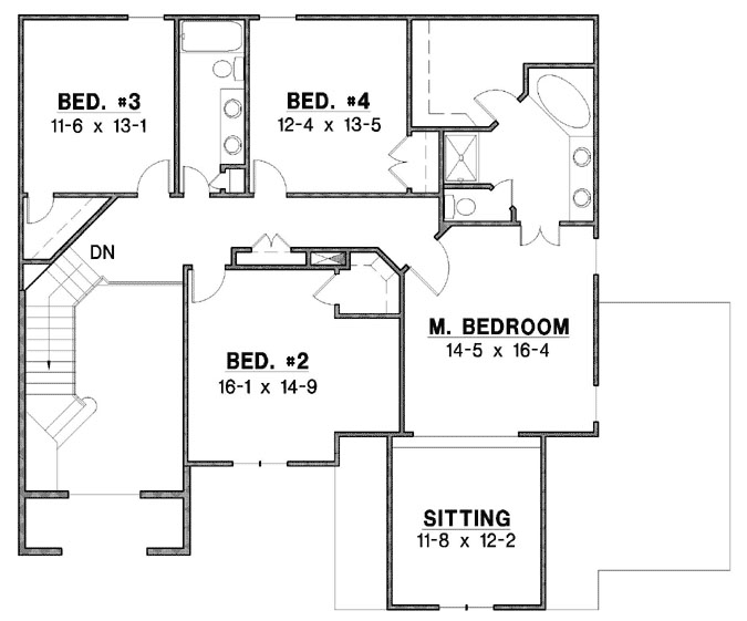 Upper/Second Floor Plan: 21-852
