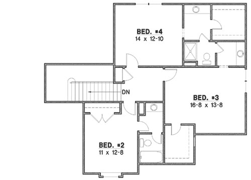 Upper/Second Floor Plan: 21-853
