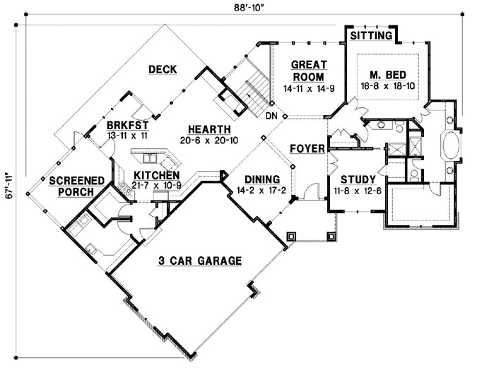 Main Floor Plan: 21-855