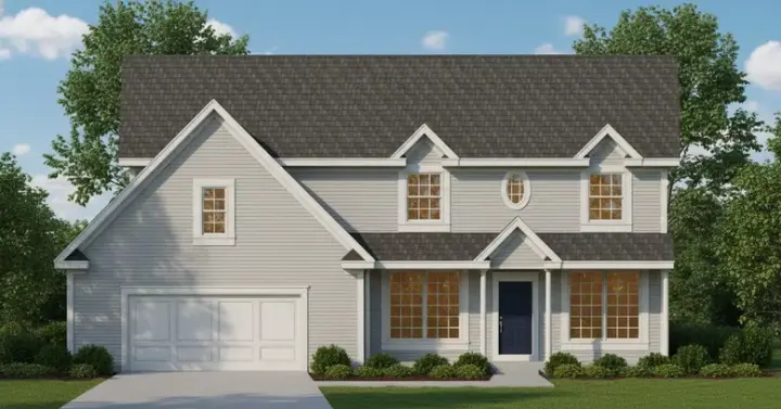 Country house plans 21-856 - front exterior, 2,620 sq ft, 4 bed, 2 bath house plans | Monster House Plans