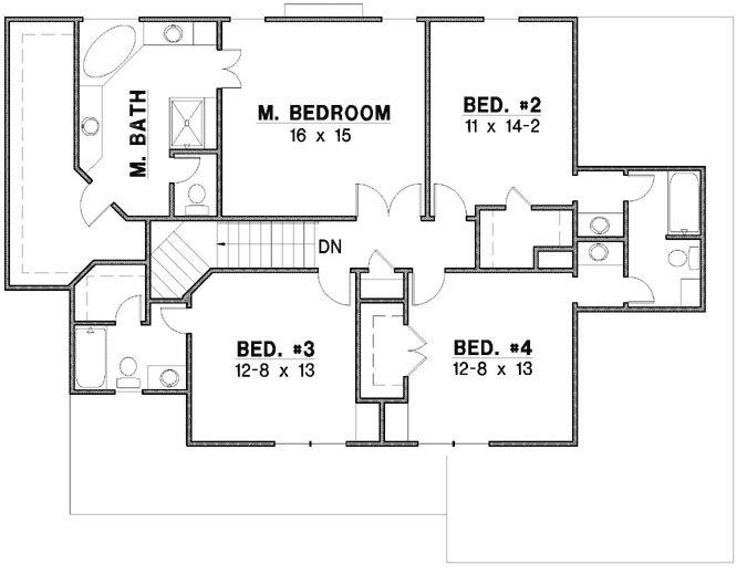 Upper/Second Floor Plan: 21-858
