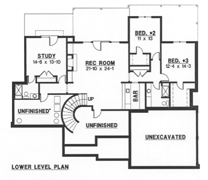 Lower Floor Plan: 21-864