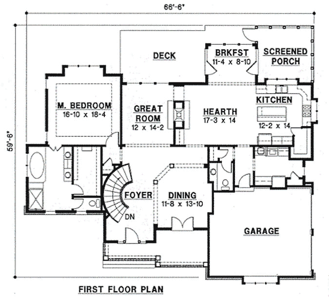 Main Floor Plan: 21-864