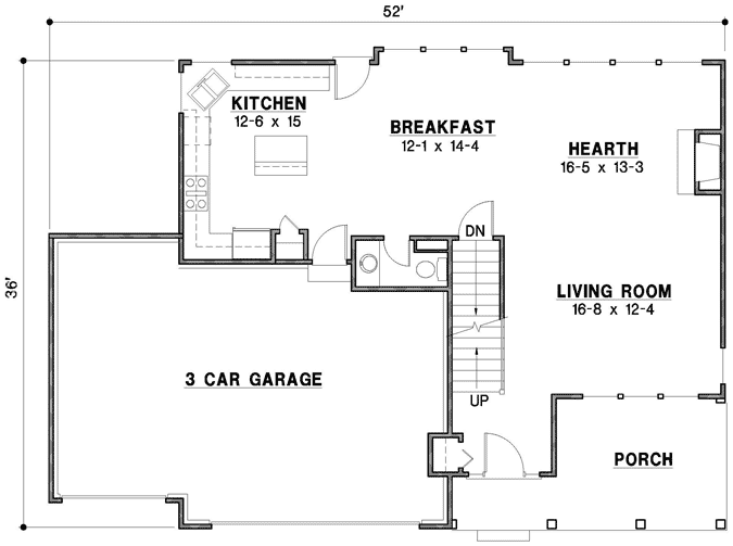 Main Floor Plan: 21-872