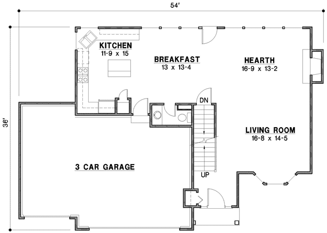 Main Floor Plan: 21-873