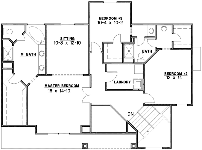 Upper/Second Floor Plan: 21-874
