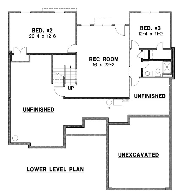 Lower Floor Plan: 21-876