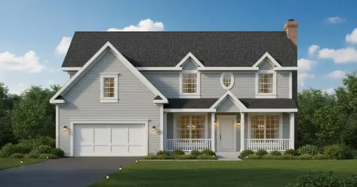 Farmhouse house plans 21-878 - front exterior, 2,874 sq ft, 4 bed, 3 bath house plans | Monster House Plans