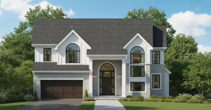 Traditional house plans 21-880 - front exterior, 2,230 sq ft, 4 bed, 3 bath house plans | Monster House Plans