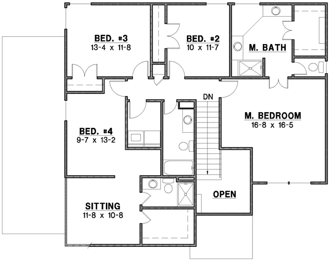 Upper/Second Floor Plan: 21-882
