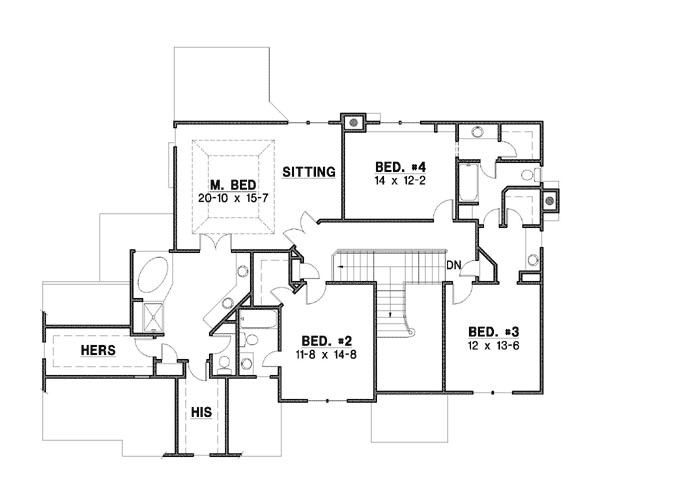 Upper/Second Floor Plan: 21-883