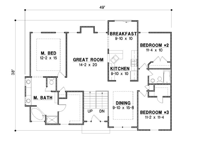 Main Floor Plan: 21-884