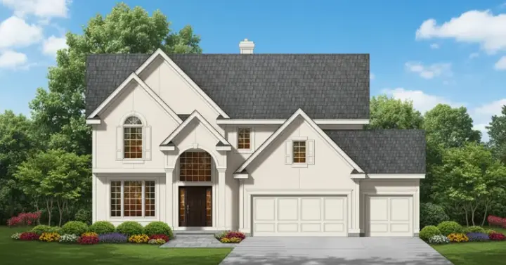 Traditional house plans 21-885 - front exterior, 2,971 sq ft, 4 bed, 3 bath house plans | Monster House Plans