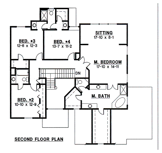 Upper/Second Floor Plan: 21-885